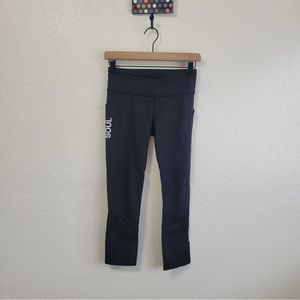 Lululemon Black Soulcycle Crops Sz 4